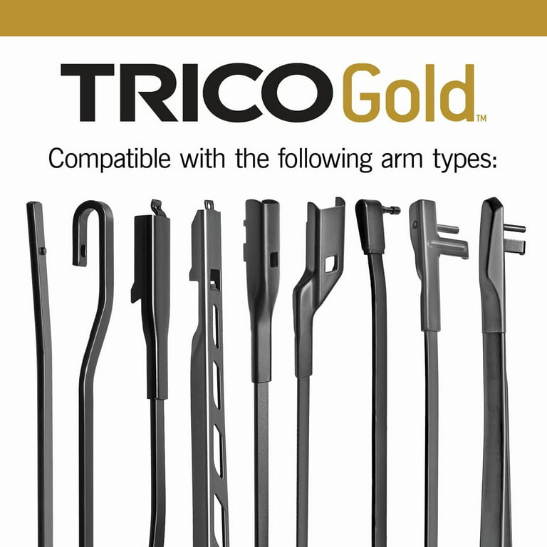 17 24 Pack of 2 TRICO Gold All Weather Beam Wiper Blades 